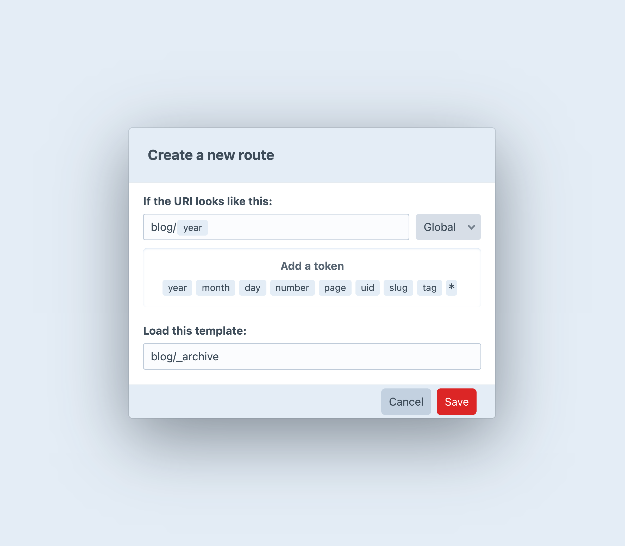 Creating a New Route